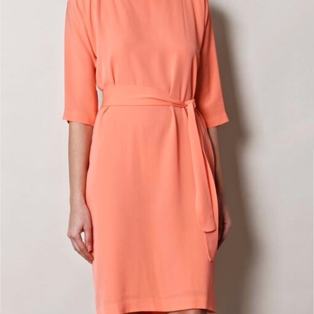 Diane Von Furstenberg Coral Silk Maja Two Dress